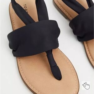 Torrid Black Twist Strap Sandals